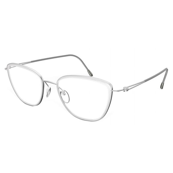 Silhouette - LITE DUET 4555, Cat Eye titanium women TRANSPARENT