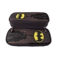 Bat-,Men Leather Pencil Case Portable Pen Bag Pouch with Zipper ...