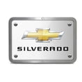 thumbnail image 2 of Chevrolet Silverado UV Graphic Brushed Silver Billet Aluminum 2 inch Tow Hitch Cover, 2 of 5