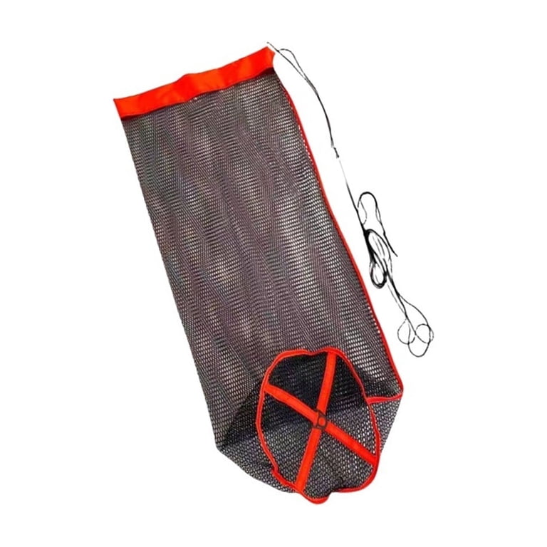 diving fish net 1Pcs Fishing Bag Collapsible Collection Bag Portable Nylon Fishing Drawstring Fishing Lure Holder Catching Netting Fish, Black : Sports & Outdoors filled fishing adventure with the Toy Fishing Net for Bath Italian divers free sperm whale