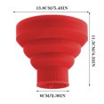 thumbnail image 3 of Universal Collapsible Hair Dryer Diffuser Attachment- Salon Grade tool,Lightweight Foldable Portable Travel Folding Design Fit Most of Blow Dryers,Red, 3 of 10