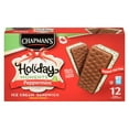 thumbnail image 1 of Chapman's Holiday Moments Peppermint Ice Cream Sandwich in a Box, 12 x 120mL, 1 of 9