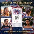 thumbnail image 5 of Patriotic Glitter Stick, Red White and Blue Glitter Stick, 250th Birthday USA Flag Stick, 4th of July Outfits Accessories for Kidults Teen Women Men, 4th of July Decor(C), 5 of 8