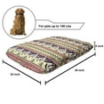 thumbnail image 2 of Aztec Pet Bed, Bohemian Composition of Crescent Stars and Feathers, Chew Resistant Pad for Dogs and Cats Cushion with Removable Cover, 24" x 39", Multicolor, by Ambesonne, 2 of 4