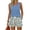 Light Blue, variant on 2 Piece Sets for Women Sleeveless Square Neck Striped Plaid Print Tank Top Shorts Set with Pockets, Summer Two Piece Outfit Lounge Matching Beach Set,Pink 3XL