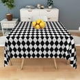thumbnail image 6 of Tchckioa Black and White Checkered Tablecloth,Waterproof Table Cloth for Kitchen Outdoor,52x52 Inch,Square, 6 of 6