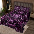 thumbnail image 2 of YST Pink Damask Coverlet Set Queen Baroque Style Quilt Set For Girls Woman Adults Bohemian Exotic Bedspread Set Soft Microfiber Boho Bed Set, 2 of 5