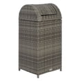 thumbnail image 6 of Safavieh Serapis Outdoor Patio Trash Bin - Grey, 6 of 13