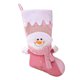thumbnail image 2 of Medias navideñas rosas para dormitorio infantil, adorno para chimenea portátil, estilo nórdico Muñeco de nieve, 2 of 9