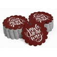 thumbnail image 2 of Inkdotpot Jingle All The Way Christmas Bottle Tag Real Silver Foil Favor Hang Tags Pack Of 100, 2 of 7