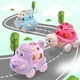 thumbnail image 4 of Baby car toys for 1 one year old girl & boy, pink rattle push car, 4 of 4
