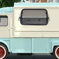 thumbnail image 3 of RV Exit Window 35.43" x 21.65" RV Push Out Window Modern Camper Emergency Window with Window Screen RV Window Replacement for Bathroom Caravan Camper Van, Black & White, 3 of 18