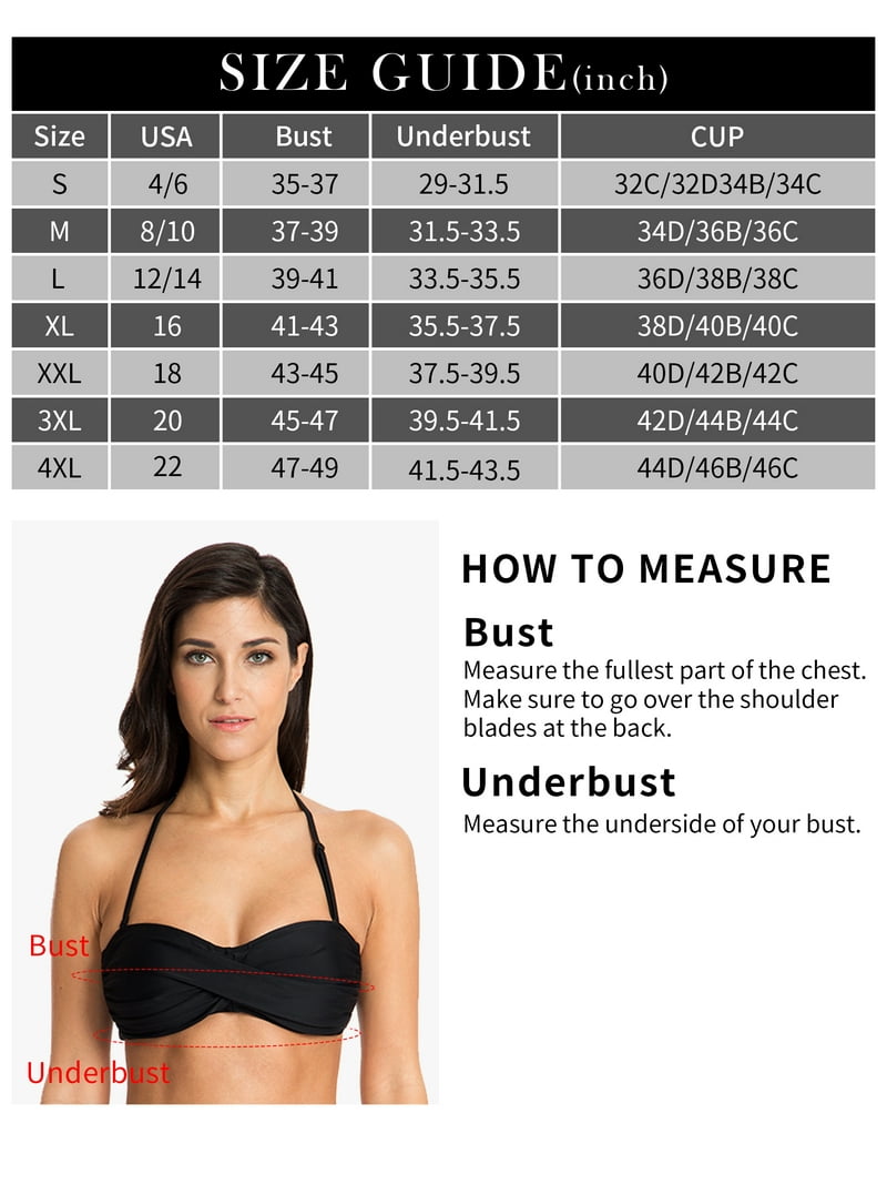 Ocean Blues Women's Halter Bikini Top Twist Bandeau Swimsuit Top