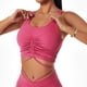 thumbnail image 2 of Mujer Sujetadores deportivos Poliamida Poliuretano Fibra Sin mangas Cuello en U Espalda en forma de I para Yoga Fitness Rojo M, 2 of 7