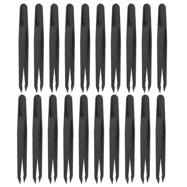 Pinzas antiestáticas 20 piezas Pinzas de fibra de carbono antiestáticas Nikou