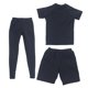thumbnail image 2 of 1/6 Conjunto de ropa para deportiva Camiseta de Cortas y Pantalones Casual para Títeres - Negro, 2 of 8
