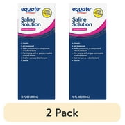 (2 pack) Equate Saline Solution for Sensitive Eyes, 12 fl oz, Compare to Bausch + Lomb Sensitive Eyes