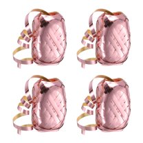 Curling Ribbon Crimped Balloon String Metallic 3/16" 11 Yards 4pcs for Christmas Wedding Gift Crafts Rose Gold