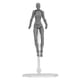 thumbnail image 1 of Maniquí de artistas humanos, artista dibujar pinta modelo maniquí muñeca articulada con soporte para el cuerpo modelo artista decoración decoración, 1 of 7