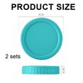 thumbnail image 4 of Mason Jar Lids - Colored Plastic Mason Jar Lids Regular Mouth, Leak Proof Canning Lids Covers with Silicone Rings for Ball, Kerr Jars, Reusable Jar Lid Tops Caps for Mason Canning Jars, 4 of 5