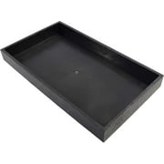JEWEL TOOL Black Plastic Display Tray | 14.25" x 7.75" (36.2 x 19.7 cm) | Accommodates Varied Insert Sizes | Elegant & Durable | Perfect for Trade Shows & Vendor Fairs