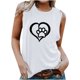 thumbnail image 1 of Verano mujer moda cuello redondo impreso sin mangas casual camisetas sin mangas Fridja gh5276, 1 of 5
