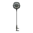 thumbnail image 2 of Ventilador personal con cuello flexible, giratorio 360 degree, silencioso, con clip, mini ventilador USB 3 Negro 1200mAh, 2 of 9