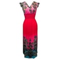 thumbnail image 6 of Peach Couture Floral Print Tropical Exotic Cinched Waist Maxi Dresses for Women, 6 of 10
