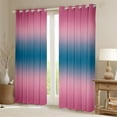 thumbnail image 2 of Gradient Pink 30%-50% Blackout Curtains, Purple Blue Ombre Gradient Curtains & Drapes Modern Abstract Curtains, Minimalist Aesthetic Style Window Treatments 42''Wx84''L, 2 of 6