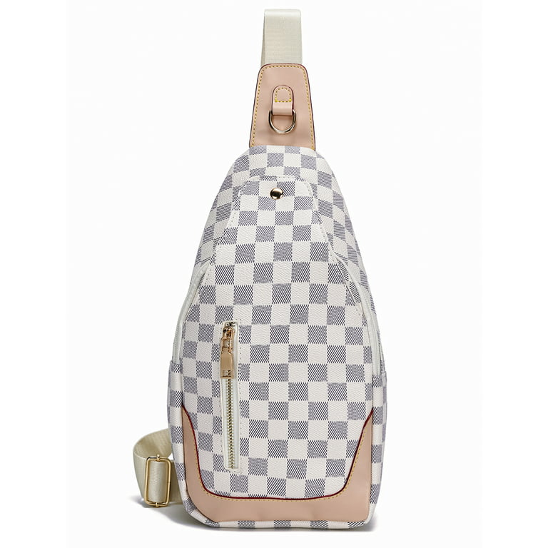TWENTY FOUR Checkered Fashion Backpack Shoulder School Bag For