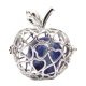 thumbnail image 2 of Colgante de relicario con forma de fruta, tipo jaula, para hacer tú mismo: collar y pulsera. Azul 4, 2 of 9