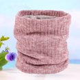 thumbnail image 1 of RENACLIPY Pink Knitting Scarf with Fluffy Lining Soft Polyester Material Perfect for Fall and Winter, 1 of 6