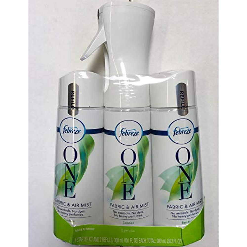 Febreze One Fabric & Air Mist 3Pk Bamboo Scent Fabric Freshener Air
