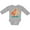 AC-Heather Grey, variant on Inktastic Little Sister Woodland Fox Girls Girls Long Sleeve Baby Bodysuit