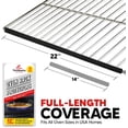 thumbnail image 2 of Silicone Oven Rack Shield Guard, Extra Long 22” Black (2 Pack) - Heat Resistant Oven Rack Protectors - Prevents Hand and Arm Burns, Food Grade Cover, 2 of 6