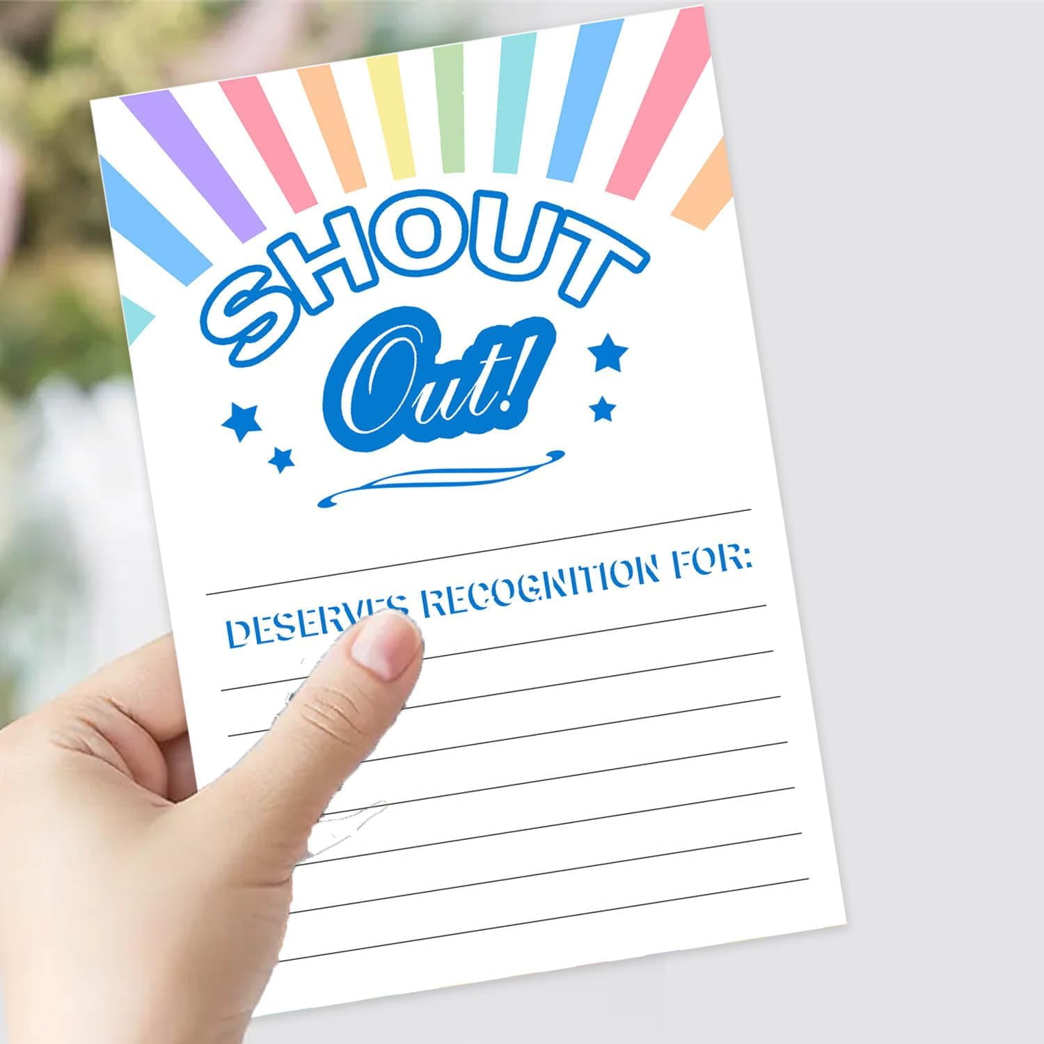 60 Shout Out Cards For Employees, Teachers, Students | Appreciation & Recognition Reward Cards For Bulletin Boards | Office & School Motivation Cards