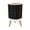 Color 1, variant on Small Trash Can with Lid Retro 70s sunset abstract rainbow stripe wave groovy 1.8 Gallon Dog Proof Trash Can Round Garbage Can Waste Bin Wastebasket for Bathroom Bedroom Living Room
