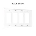 thumbnail image 2 of Game Graphics Switch Cover Decorative Wall Plate / 4-Gang 4-Decor / Standard Size 4.5x8 in, 2 of 5
