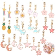 CAIDI Clip On Princess Jewelry Earrings Accessories, 12 Pieces