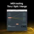 thumbnail image 4 of CME U6MIDI Pro - MIDI Interface with Router, Mapper, and Filter - Plug-and-play USB MIDI for computers - Standalone 3-in-3-out MI, 4 of 9