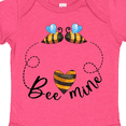 thumbnail image 4 of Inktastic Valentine’s Day Bee Mine Cute Bees and Heart Boys or Girls Baby Bodysuit, 4 of 5