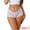 White, variant on Unique Bargains Women's Mid-Waisted Briefs Coverage Transparent Lace Panties White XL