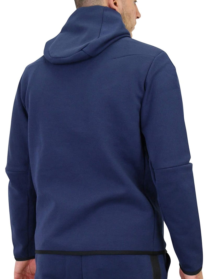 Nike Men's Black Tech Fleece Full-Zip Hoodie - XL, Sportswear