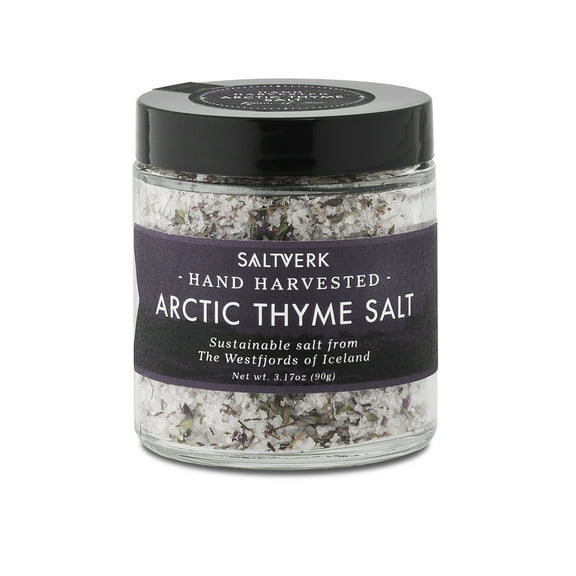 Saltverk Arctic Thyme Salt, 3.17oz of Handcrafted Icelandic Sea Salt