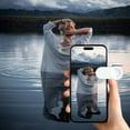 thumbnail image 4 of Smartphone Camera Mirror Reflection Clip Kit, Mirror Effect Lens - Capture Stunning Reflections Instantly, Adjustable HD Glass Vertical Clip on Selfie Mirror for Back Camera Recording (White*2), 4 of 8