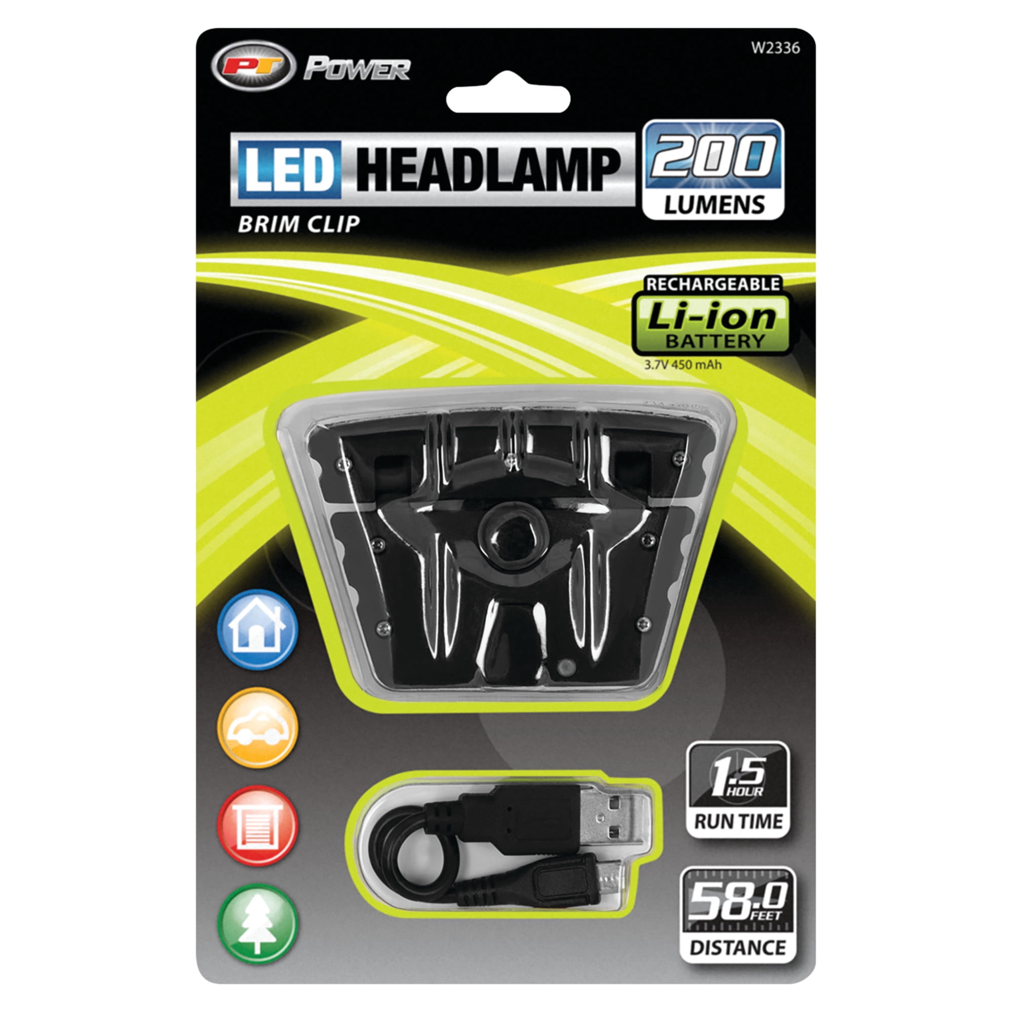 Performance Tool W2336 Li-Ion Brim Clip Light