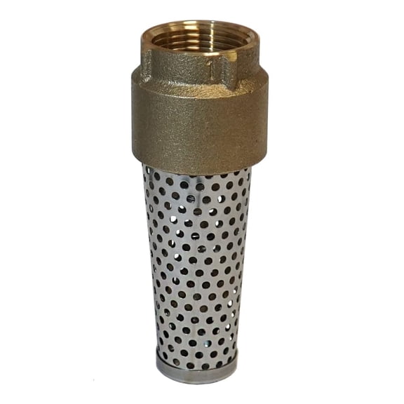 Merrill FVNL100 1" No Lead Brass Foot Valve, 1 Piece
