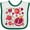White and Green, variant on Inktastic Pomegranate Fruit Party Boys or Girls Baby Bib