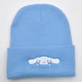 thumbnail image 1 of Sanrio-gorro de punto bordado de Hello Kitty para parejas, sombreros cálidos de otoño e invierno, figuras de Anime, regalos de cumpleaños LIUWENJING unisex, 1 of 2