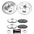 thumbnail image 3 of PowerStop Rear Z26 Street Warrior Carbon-Fiber Ceramic Brake Pad and Drilled and Slotted Rotor Kit Fits: FORD LINCOLN MERCURY Select Models K1297-26, 3 of 9